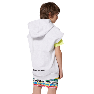 Cardigan sans manche zipp&eacute; DKNY UNISEXE