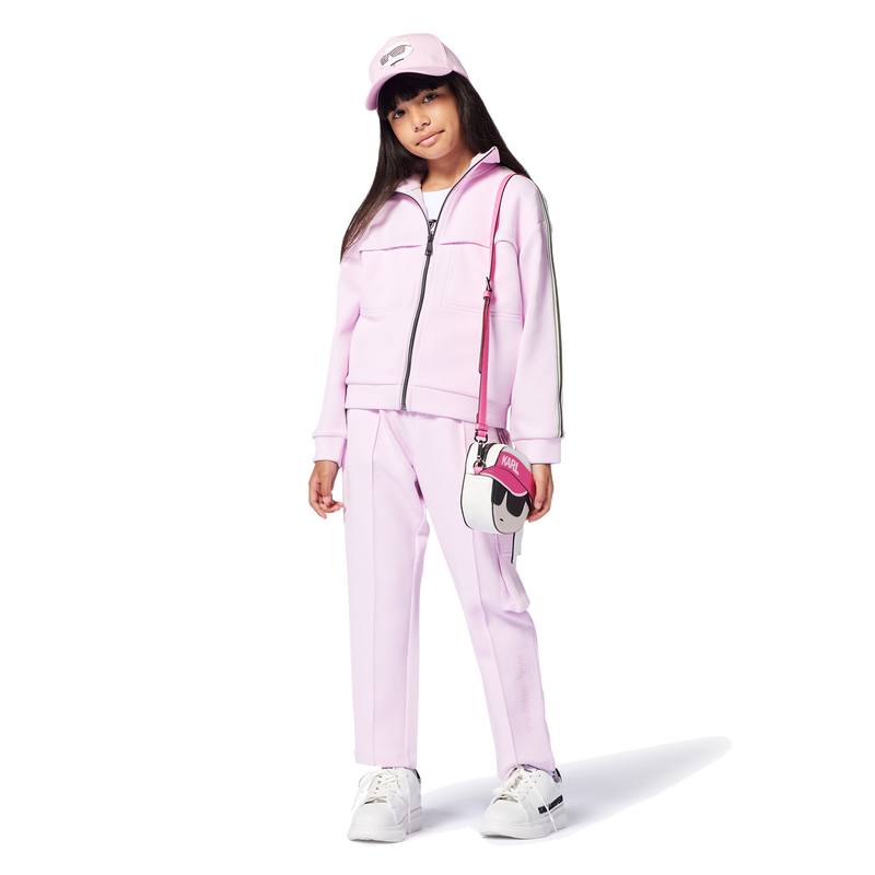 Verstelbare handtas met rits KARL LAGERFELD KIDS 
                        GIRL