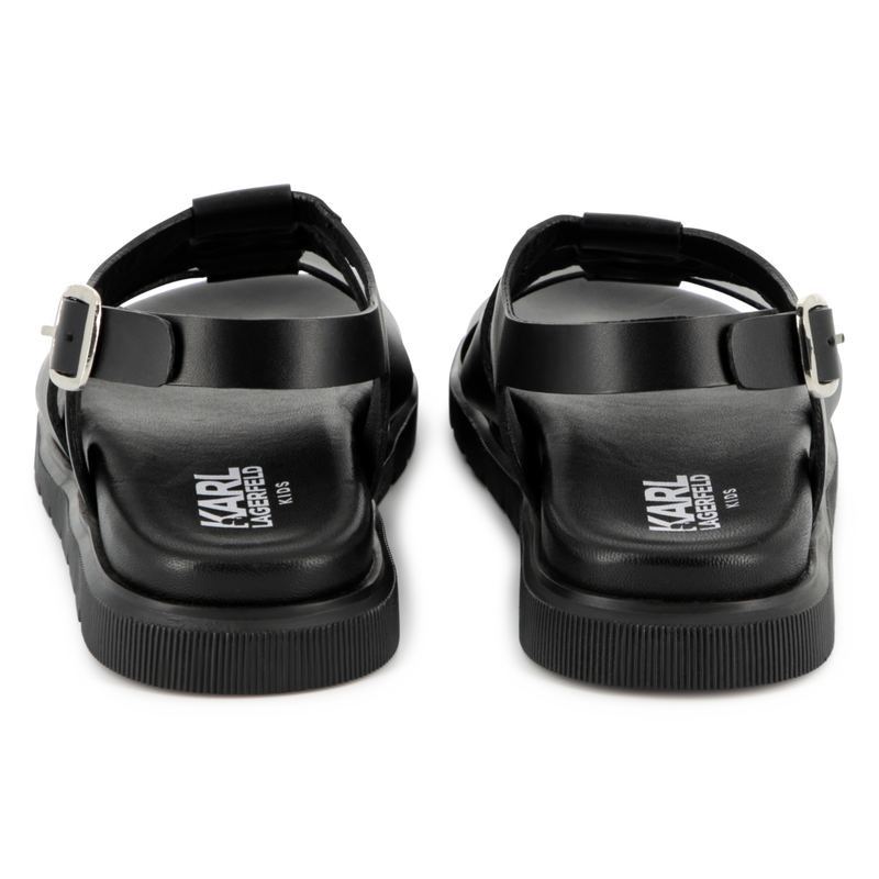 Sandales avec boucle KARL LAGERFELD KIDS 
                        FILLE