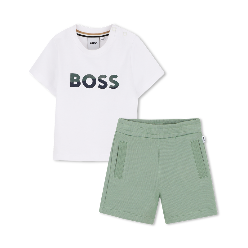 SET T-SHIRT EN BERMUDA BOSS 
                        BOY
