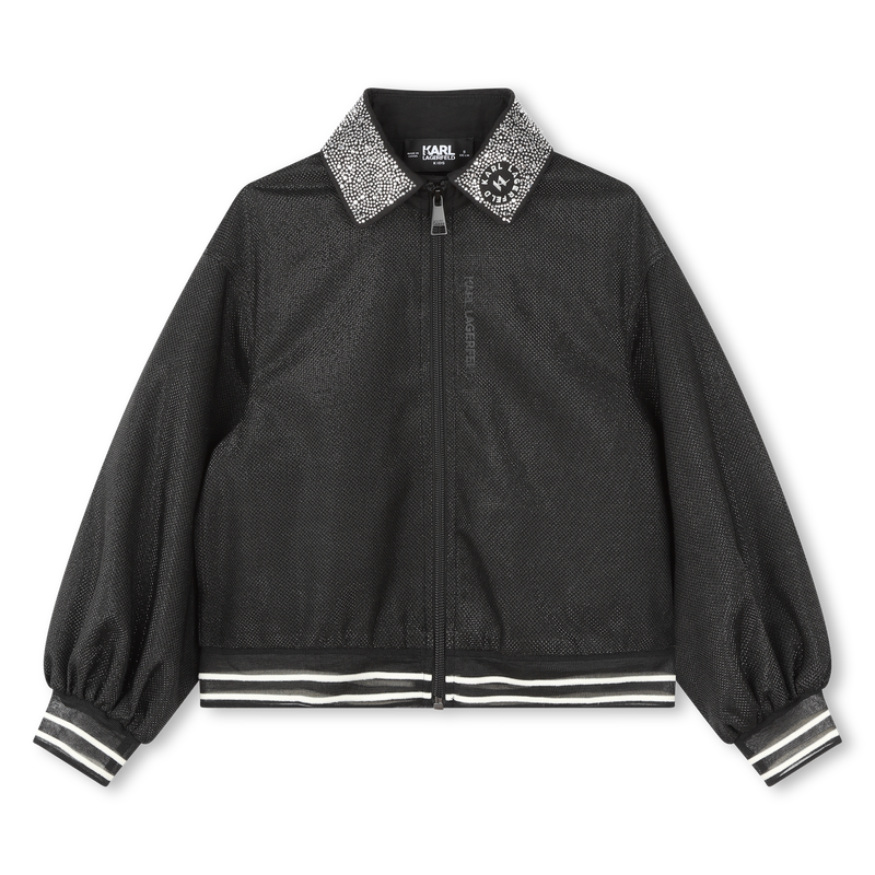 Sweat-shirt avec col bijou KARL LAGERFELD KIDS 
                        FILLE