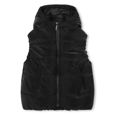 Doudoune &agrave; capuche sans manche KARL LAGERFELD KIDS GARCON