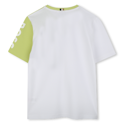 T-shirt van katoenen piqu&eacute; BOSS BOY