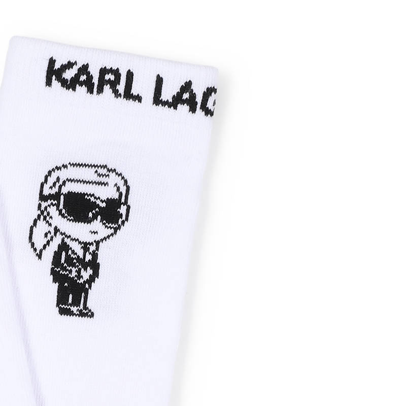 CHAUSSETTES HAUTES IMPRIMEES KARL LAGERFELD KIDS 
                        UNISEXE