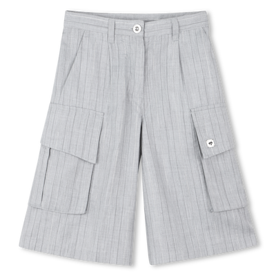 Short long &agrave; rayures tiss&eacute;es DKNY FILLE