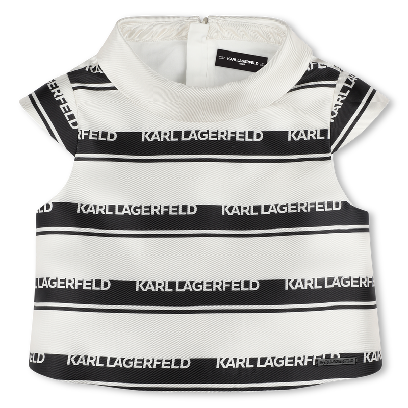 Blouse &agrave; rayures sigl&eacute;es KARL LAGERFELD KIDS 
                        FILLE