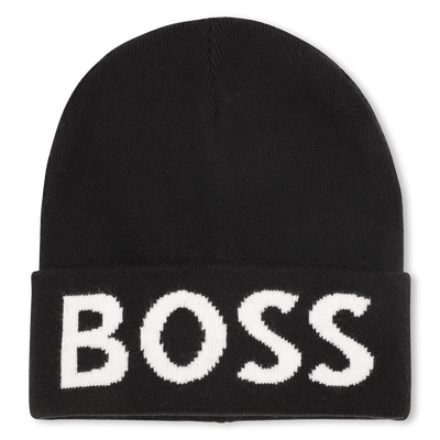 Bonnet tricot avec revers BOSS GARCON