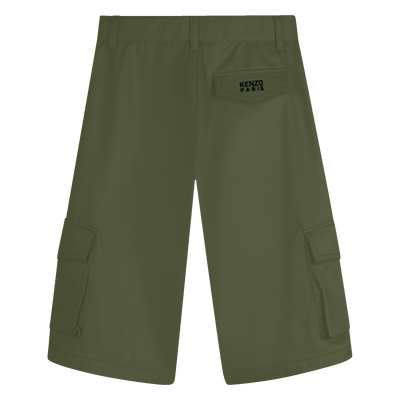 BERMUDA AVEC POCHES PLAQU&Eacute;ES KENZO KIDS GARCON