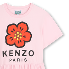 Jurk gerimpeld in de taille KENZO KIDS 
                    GIRL