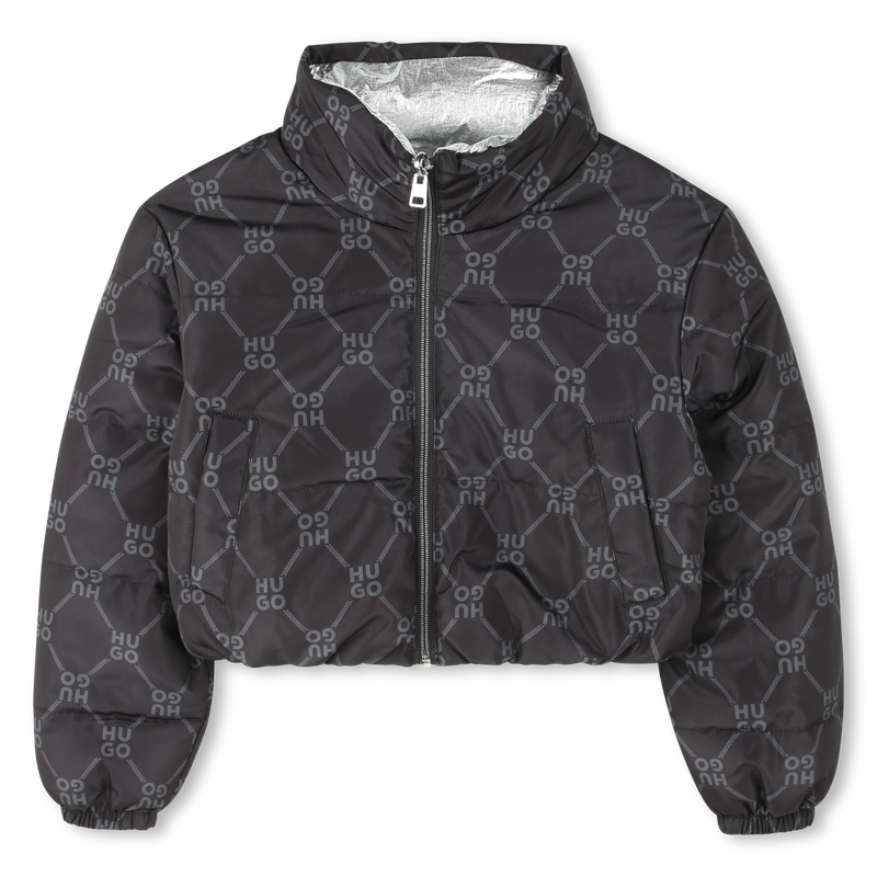 Doudoune courte r&eacute;versible HUGO 
                        FILLE