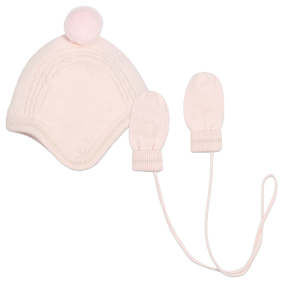 Ensemble bonnet + moufles CARREMENT BEAU FILLE