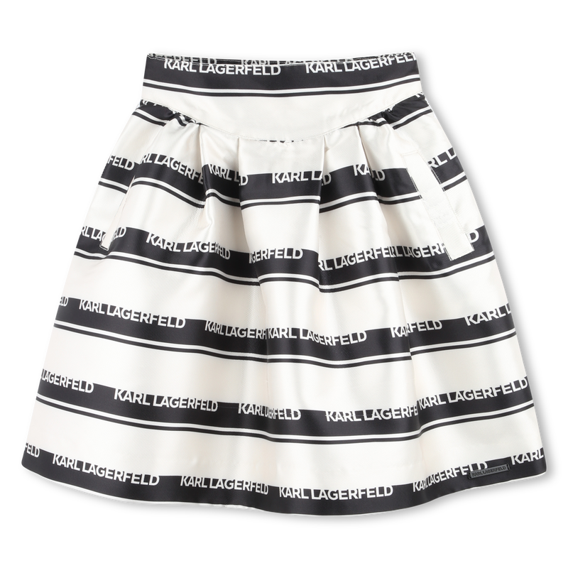Jupe courte ray&eacute;e KARL LAGERFELD KIDS 
                        FILLE