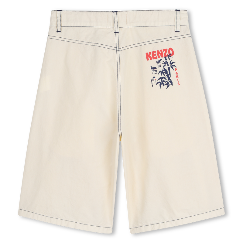POPLIN BERMUDA SHORTS KENZO KIDS 
                        BOY