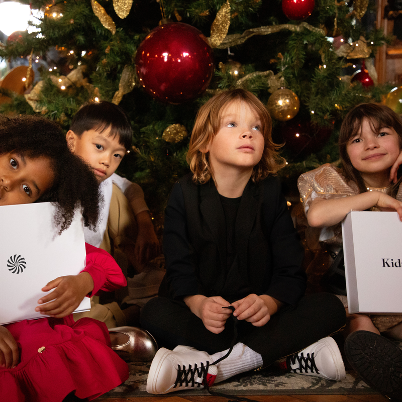 Feestelijke blazer met strepen KARL LAGERFELD KIDS 
                        BOY