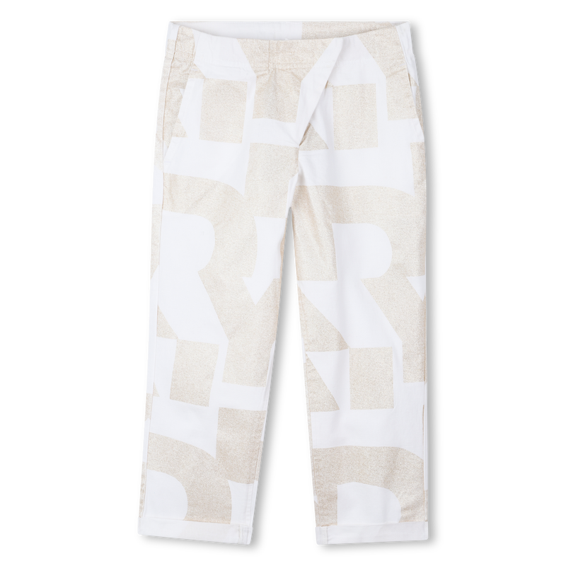 Broek van katoen en linnen DKNY 
                        GIRL