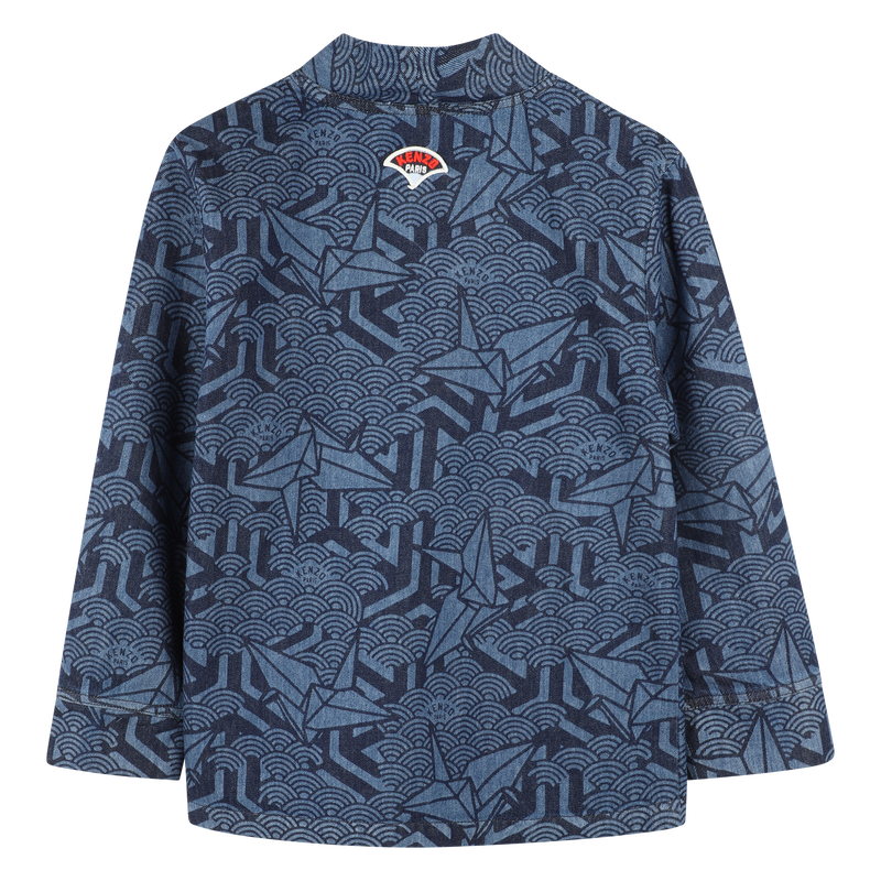 Veste en jean imprim&eacute;e KENZO KIDS 
                        UNISEXE