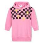 Fleece jurk van katoen MARC JACOBS 
                    GIRL