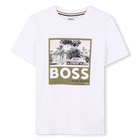 Katoenen T-shirt korte mouwen BOSS 
                    BOY