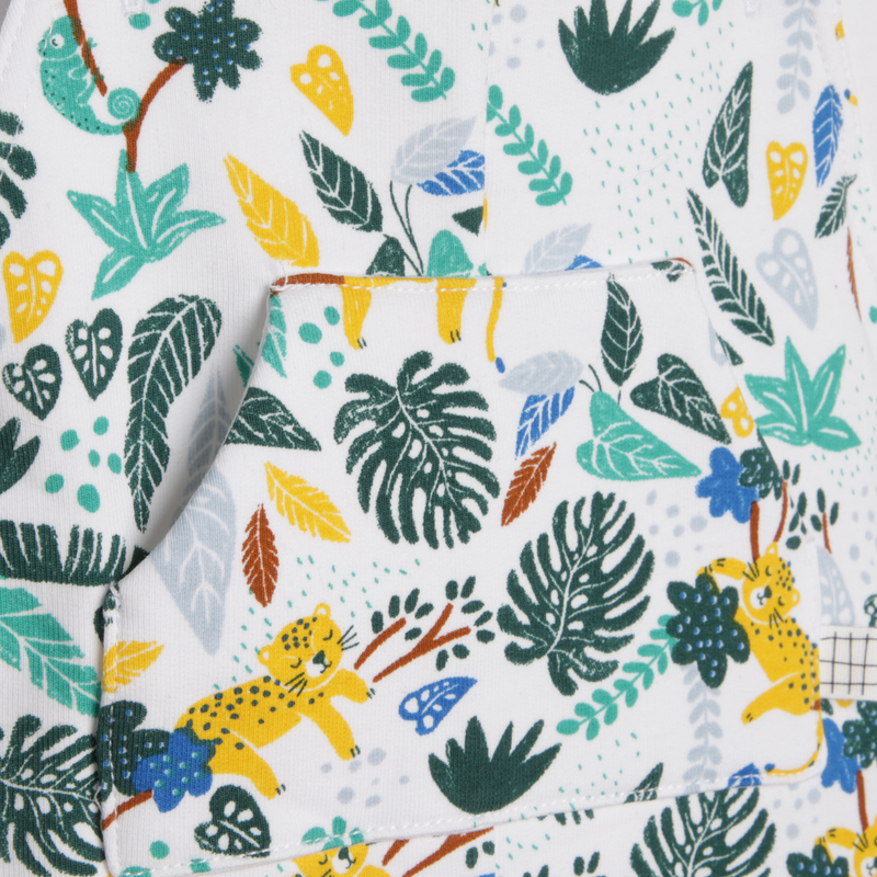 T-shirt and cotton overalls