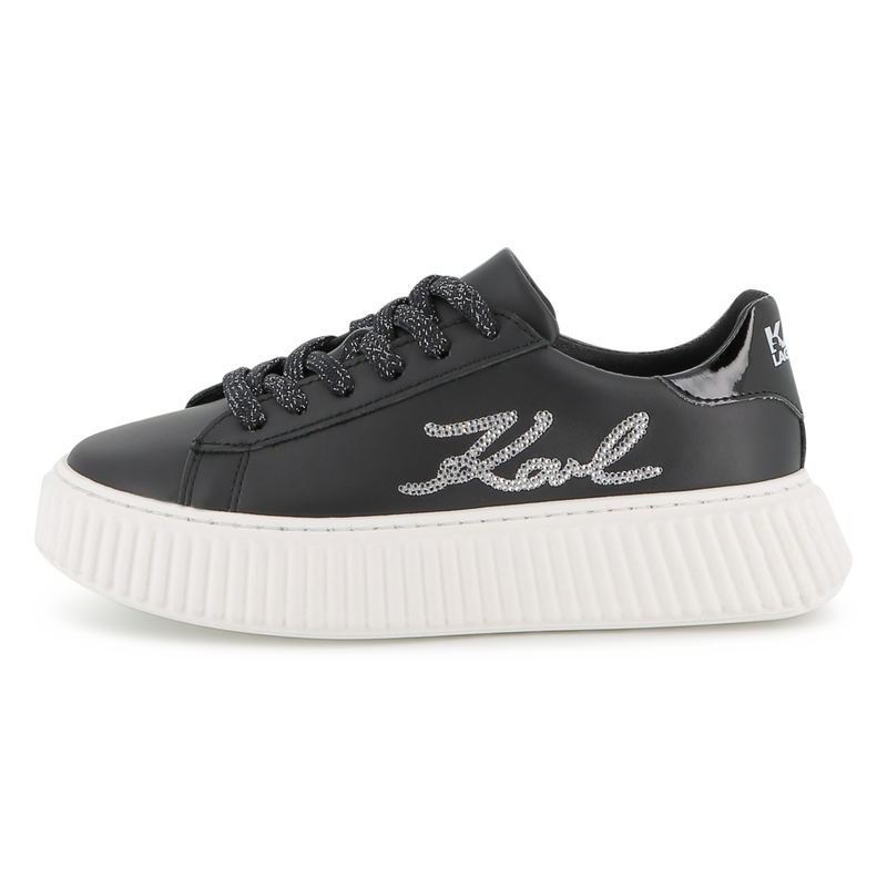 Baskets basse &agrave; lacets KARL LAGERFELD KIDS 
                        FILLE