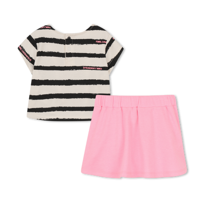 T-SHIRT EN ROK SET KARL LAGERFELD KIDS GIRL