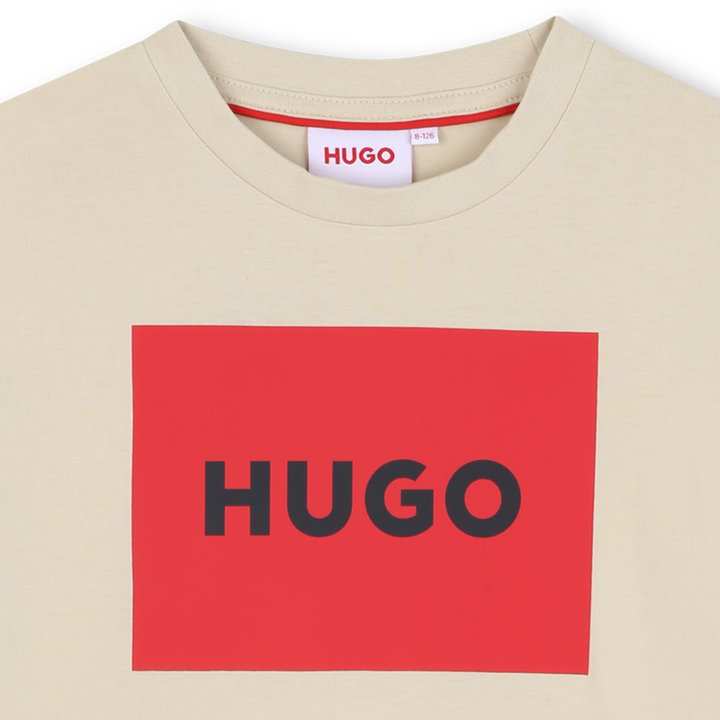 Katoenen T-shirt, korte mouwen HUGO 
                        BOY