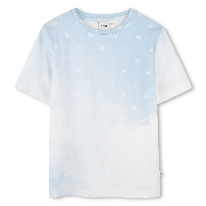 Katoenen T-shirt met print BOSS 
                        BOY