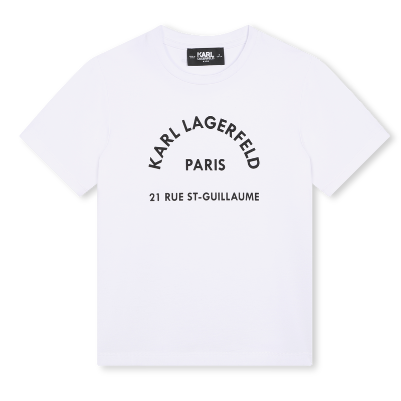 T-shirt avec imprim&eacute; plac&eacute; KARL LAGERFELD KIDS 
                        FILLE