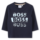 T-shirt &agrave; manches longues, BLEU CARGO, hi-res