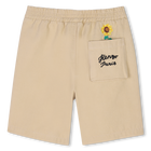 Bermuda en coton avec broderie KENZO KIDS 
                    GARCON