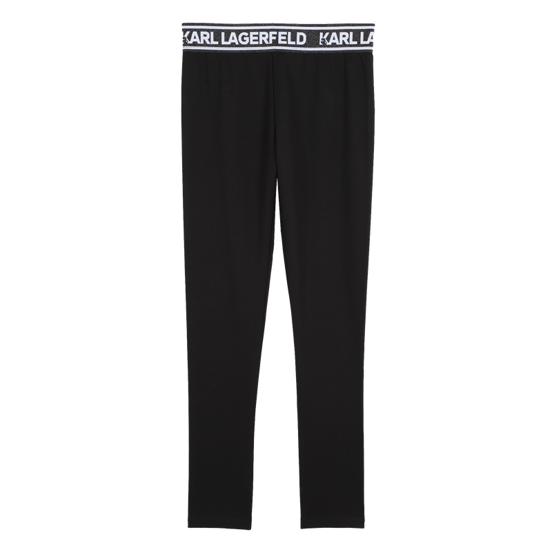 Legging met metallic taille KARL LAGERFELD KIDS 
                        GIRL