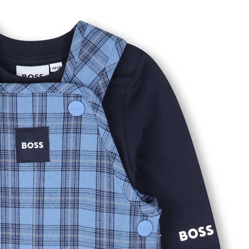Ensemble salopette et tee-shirt BOSS 
                        GARCON