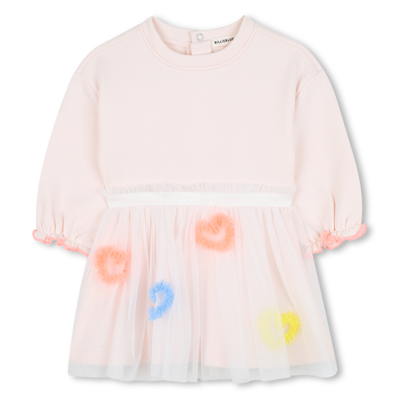 Bi-materiaal jurk BILLIEBLUSH 
                        GIRL