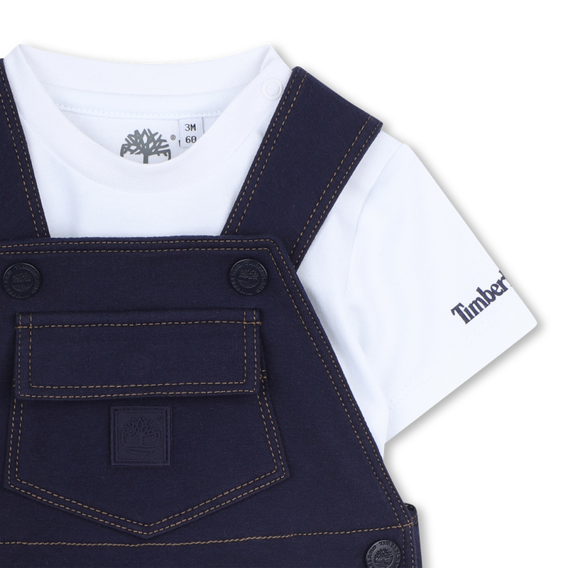 ENSEMBLE SALOPETTE ET T-SHIRT TIMBERLAND 
                        GARCON