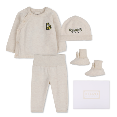 Set van trui, broek, muts en sokken KENZO KIDS UNISEX