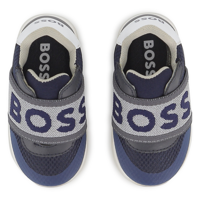 Baskets avec &eacute;lastique sigl&eacute; BOSS GARCON