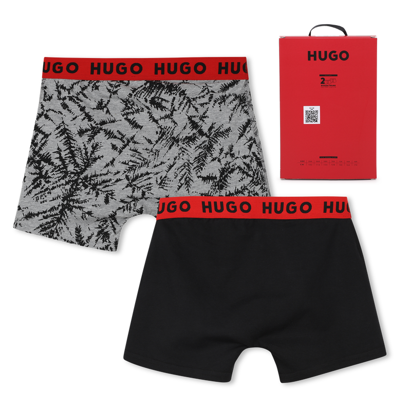 LOT DE 2 BOXERS HUGO 
                        GARCON