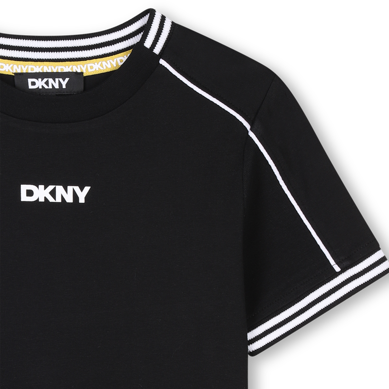 T-shirt avec bandes color&eacute;es DKNY 
                        UNISEXE