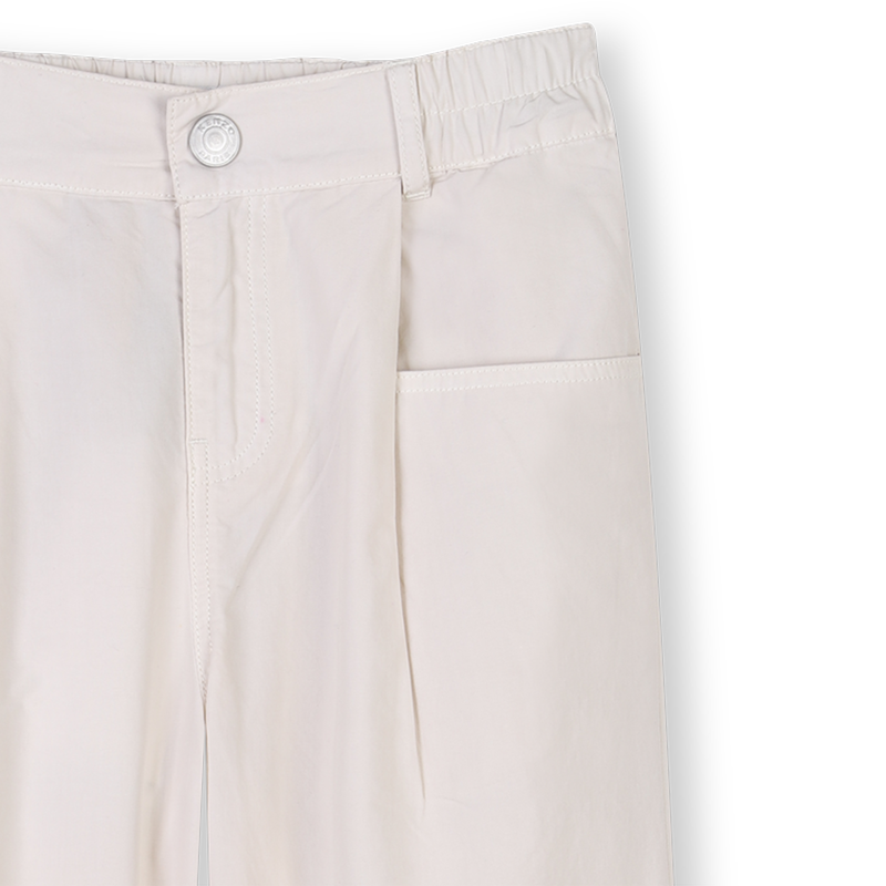 Pantalon &eacute;vas&eacute; en popeline KENZO KIDS 
                        FILLE