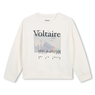 Sweat-shirt molletonn&eacute; ZADIG & VOLTAIRE FILLE