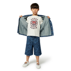 Veste en jean imprim&eacute;e KENZO KIDS 
                    UNISEXE
