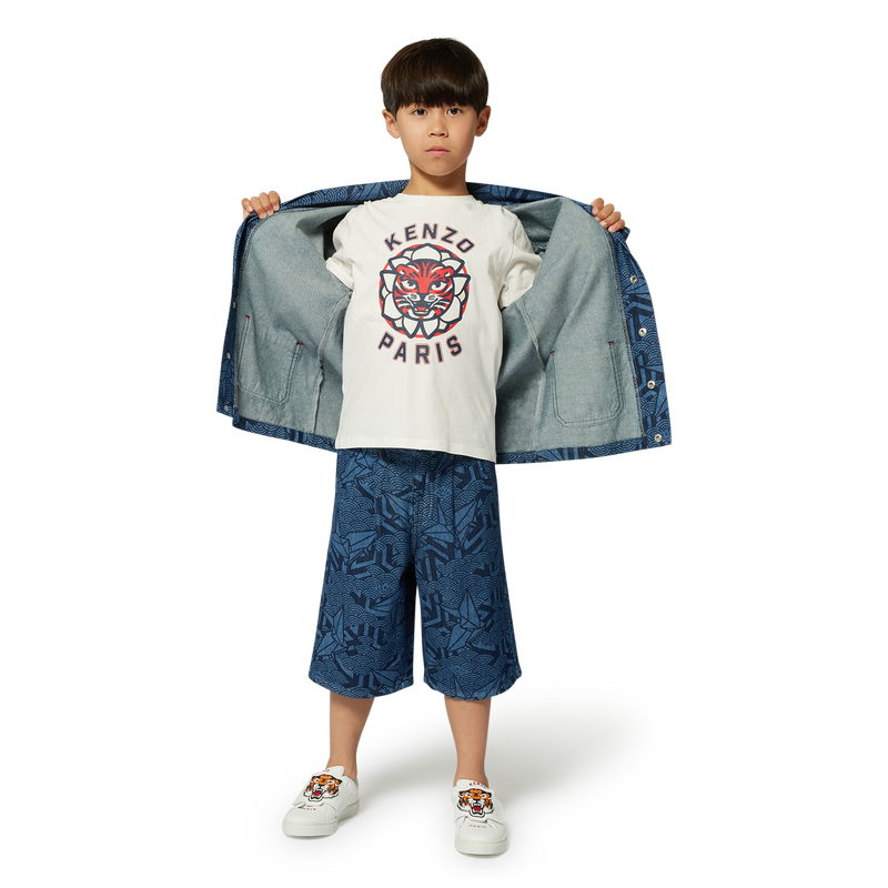 Veste en jean imprim&eacute;e KENZO KIDS 
                        UNISEXE
