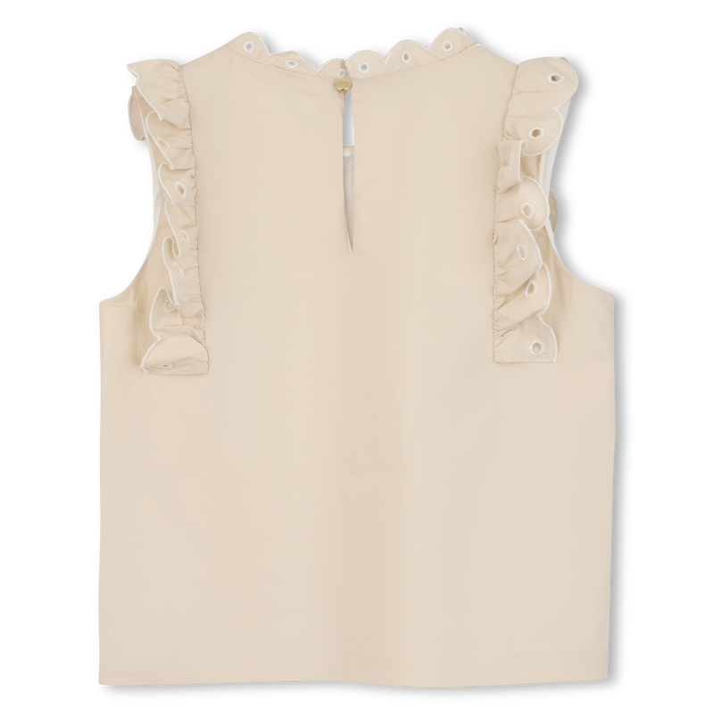 T-SHIRT BRODERIES FLORALES CHLOE 
                        FILLE