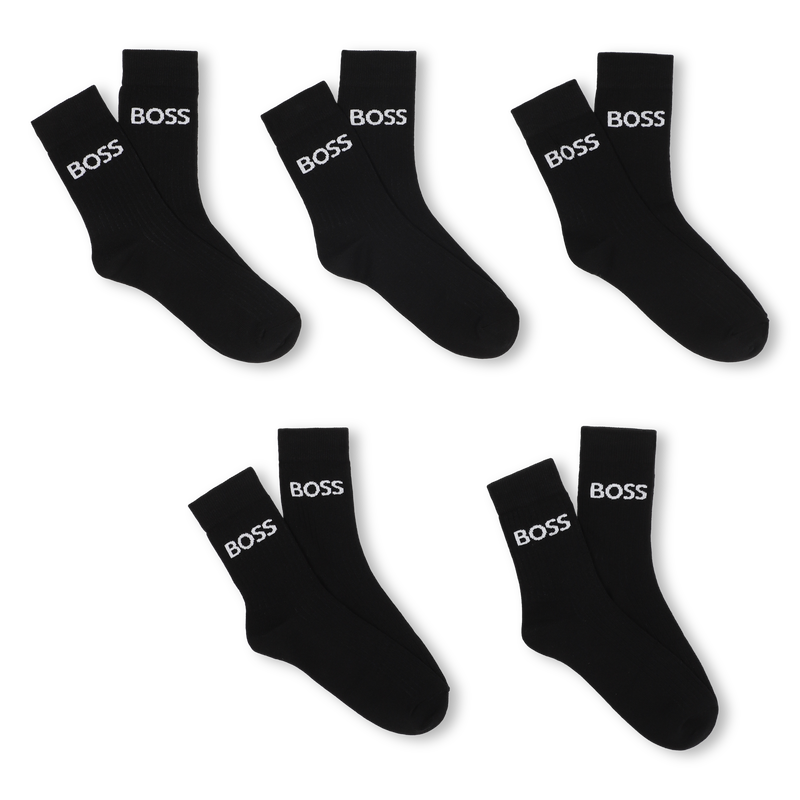 LOT DE 5 PAIRES DE CHAUSSETTES BOSS 
                        GARCON