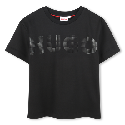Katoenen T-shirt met logo HUGO GIRL