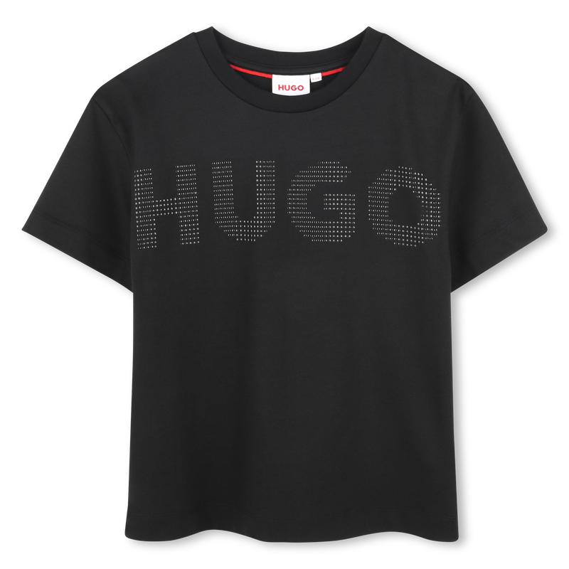 T-shirt sigle clout&eacute; HUGO 
                        FILLE