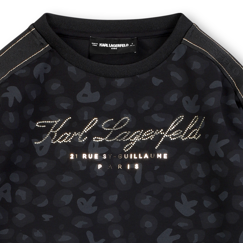 Jurk met lange mouwen KARL LAGERFELD KIDS 
                        GIRL