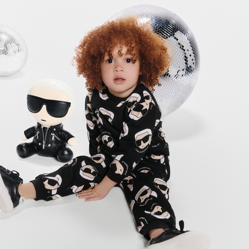 Sweatshirt van geborstelde fleece KARL LAGERFELD KIDS 
                        BOY