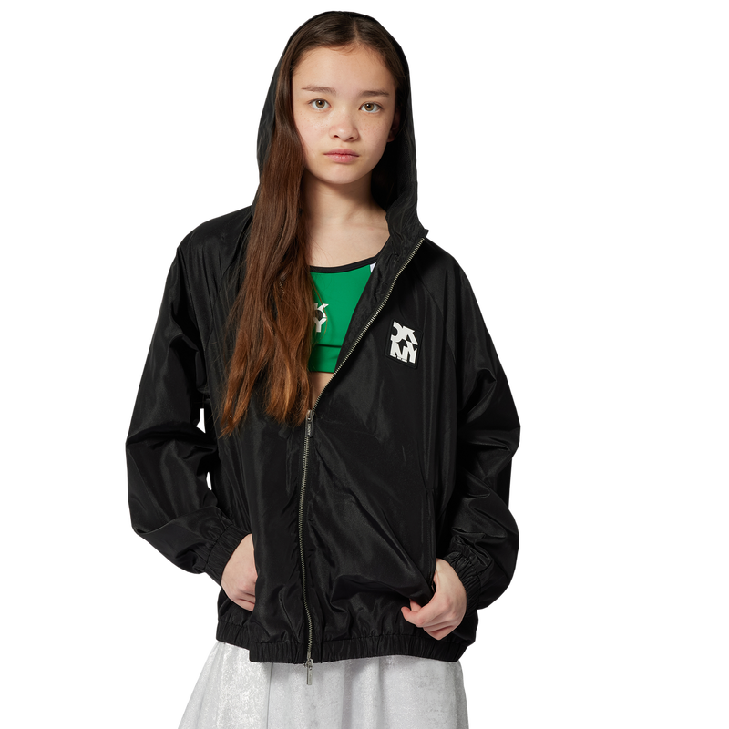 Blouson d&eacute;perlant &agrave; capuche DKNY 
                        FILLE