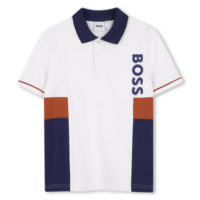 POLO MET KORTE MOUWEN BOSS JONGEN
